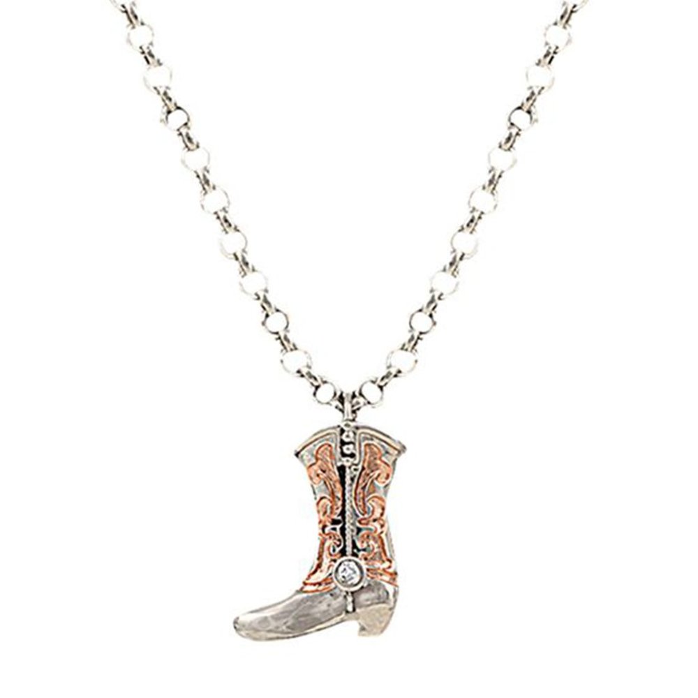 NIB Montana Silversmiths Boot Necklace